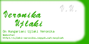 veronika ujlaki business card